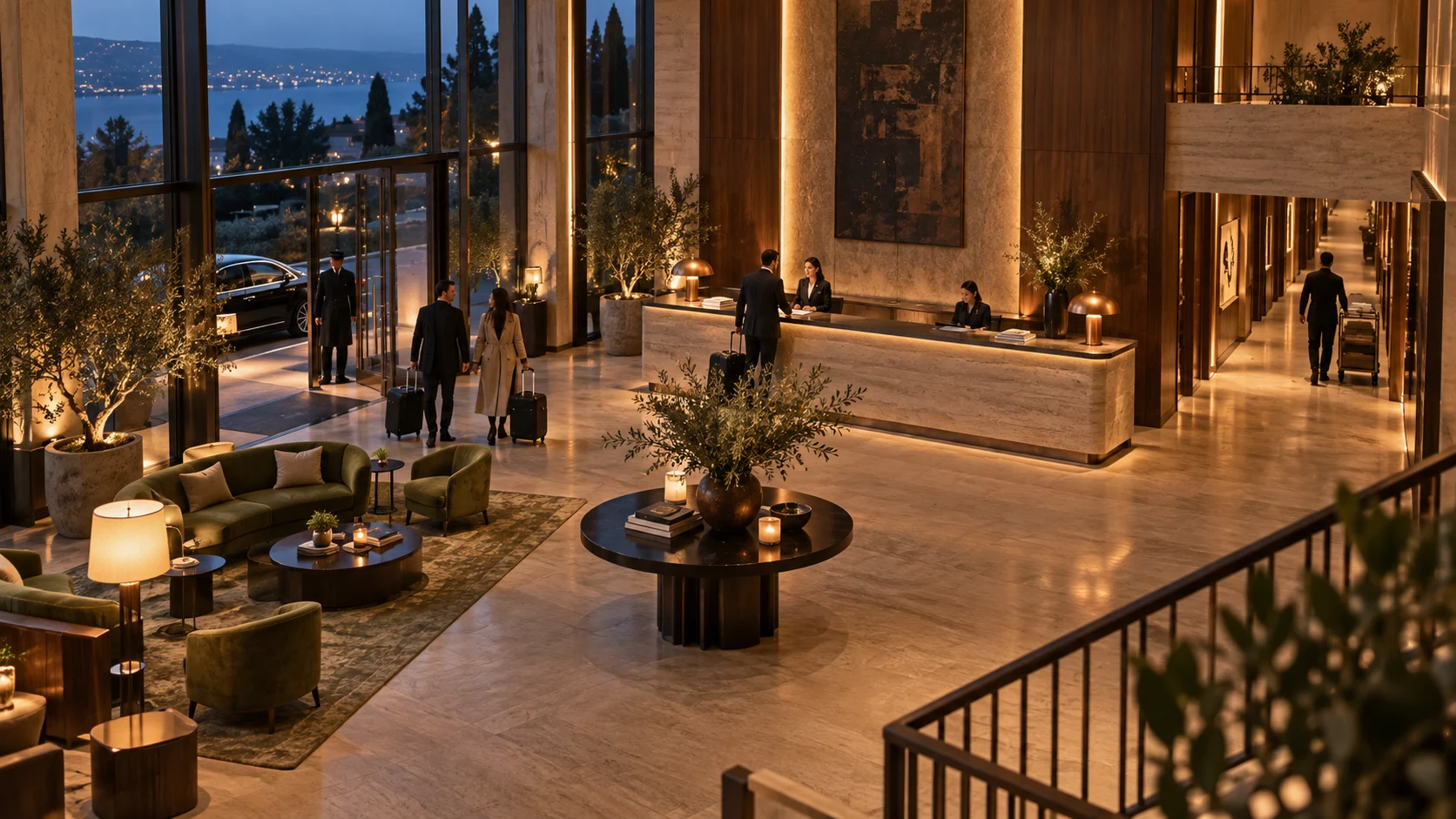 Hotels & buildings: imagined everyday scene