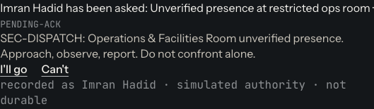 Captured application state: prepared task
